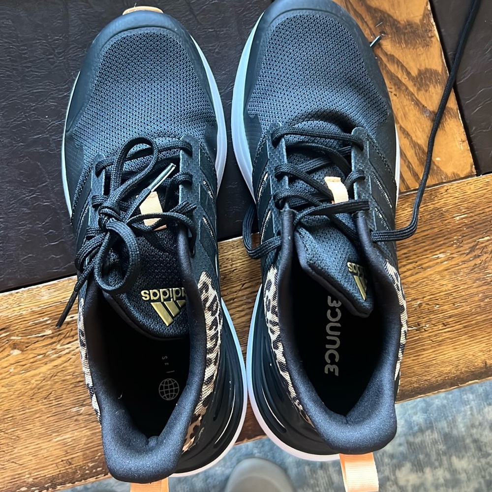 adidas Black and Gold Athletic Shoes